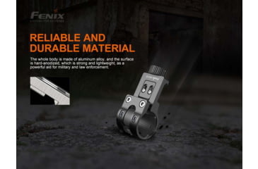 Image of Fenix Lighting ALG-15 Flashlight Rail Mount, Black, ALG-15