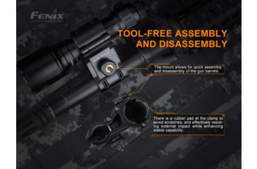 Image of Fenix Lighting ALG-18 Flashlight Barrel Mount, Black, ALG-18