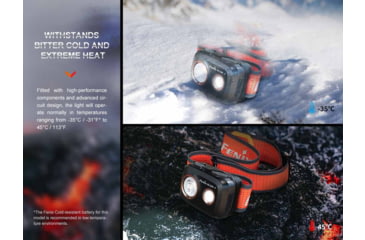 Image of Fenix Lighting HL32R-T Lithium Ion 800 Lumens Luminus SST20 LED Headlamp, Black, HL32RTBK