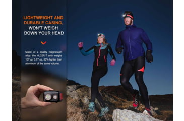 Image of Fenix Lighting HL32R-T Lithium Ion 800 Lumens Luminus SST20 LED Headlamp, Black, HL32RTBK