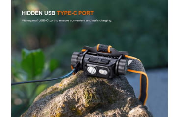 Image of Fenix Lighting HM60R V2.0 Lithium Ion 1600 Lumens Luminus SST40-GEN2 LED, Luminus SST20-GEN2 High-CRI LED, OSRAM 2835 LED Headlamp, Black, HM60RV2BK