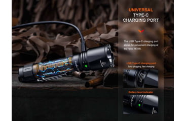 Image of Fenix Lighting TK11R Lithium Ion 1600 Lumens Luminus SFT40 LED Flashlight, Black, TK11RXBK