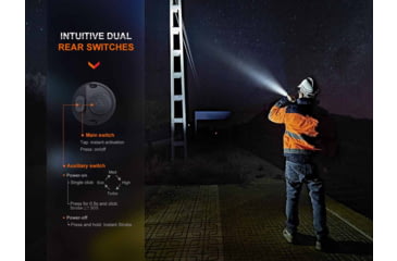 Image of Fenix Lighting WF26R Lithium Ion 3000 Lumens Luminus SST70 LED Flashlight, Black, WF26RXBK