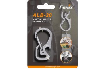 Image of Fenix Lighting ALB-20 Snap Hook Carabiner, Silver, ALB-20