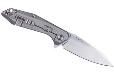Image of RUIKE P135 Folding Knife, 3.62in, 14C28N Stainless Steel, Clip Point, Plain Blade, 420 Stainless Steel Handle, Silver, P135-SF