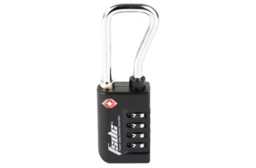 Image of Firearms Safety Devices on Resettable 4-Dial TSA Combination Lock w/Steel Sha, Black, Not a CA-DOJ Approved Firearms Safety Device