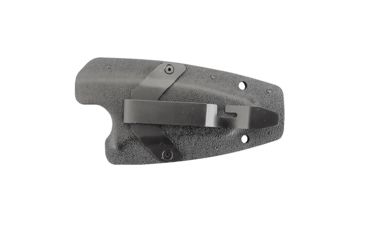 Image of First Edge HR-1 Ryan Hoover Droppoint Serrated Fixed Blade Knife, Elmax Oxide Blade, Black, Droppoint Full Size, 4155