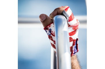 Image of Fish Monkey Stubby Guide Gloves, Americana, 2XL, FM18-AMER-XXL