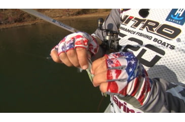 Image of Fish Monkey Stubby Guide Gloves, Americana, 2XL, FM18-AMER-XXL