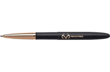 Image of Fisher Space Pen Bullet Space Pen w/ RealTree Logo, Matte Black/Gold, 400BGFG-RT