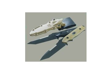 Image of BlackWater Gear Fixed Blade Combat Knife, Tanto, Coyote 04100
