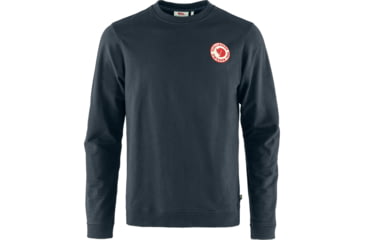 Image of Fjallraven 1960 Logo Badge Sweater - Mens, Dark Navy, Extra Large, F87163-555-XL