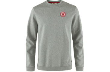 Image of Fjallraven 1960 Logo Badge Sweater - Mens, Grey/Melange, Extra Large, F87163-020-999-XL