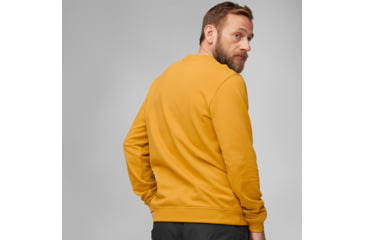 Image of Fjallraven 1960 Logo Badge Sweater - Mens, Mustard Yellow, 2XL, F87163-161-XXL