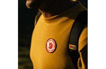 Image of Fjallraven 1960 Logo Badge Sweater - Mens, Mustard Yellow, 2XL, F87163-161-XXL