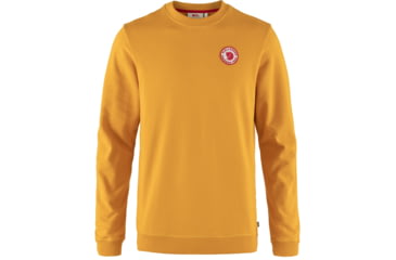 Image of Fjallraven 1960 Logo Badge Sweater - Mens, Mustard Yellow, 2XL, F87163-161-XXL