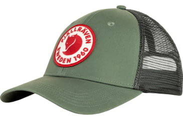 Image of Fjallraven 1960 Logo Langtradarkeps Cap, Patina Green, Small/Medium, F78138-614-S/M