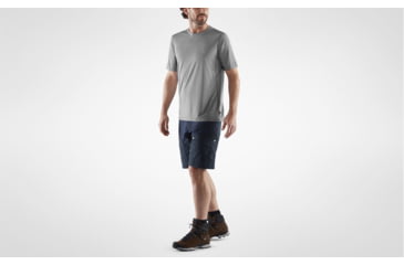 Image of Fjallraven Abisko Day Hike Short Sleeve T-Shirt - Mens, Shark Grey, Large, F87197-016-L