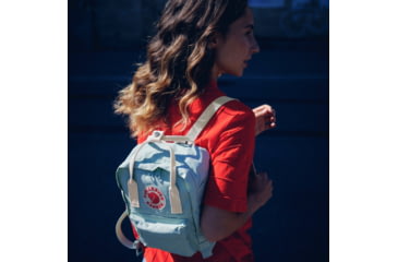 Image of Fjallraven Kanken Mini Daypack, Sky Blue-Light Oak, One Size, F23561-501-115-One Size