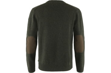 Image of Fjallraven Ovik Round-Neck Sweater - Mens, Dark Olive, Extra Large, F87323-633-XL