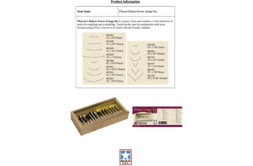 Image of Flexcut Deluxe Power Gouge Set Knife, 14 Piece Set, RG100