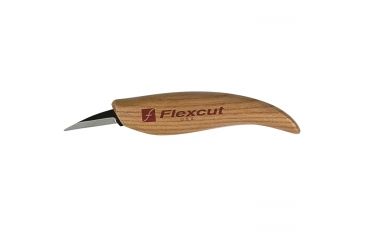 Image of Flexcut Detail Fixed Blade Knife,6.125in,High Carbon Steel Blade,Ergonomic Wood Handle FLEXKN13