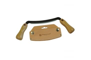 Image of Flexcut Flexible Draw Fixed Blade Knife,5in,Ergonomic Wood Handle FLEXKN16