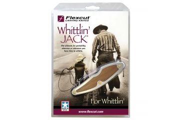 Image of Flexcut Whittlin' Jack Fixed Blade Knife,4.25in closed,Detail and Roughing Blade,Silver Alum Handle FLEXJKN88