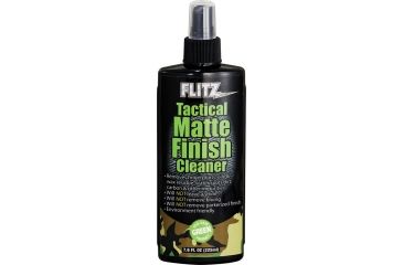 Image of Flitz Tactical Matte Finish Cleaner Plastic Slim Bottle w/ Spray Pump and Cap FZ81585