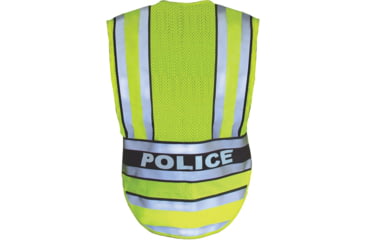 Image of Flying Cross Pro Series Hi-Vis Safety Vest w/ Navy Band &amp; POLICE Lettering, LAPD Navy, 2XL, 71500P862XLNA