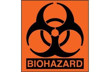 Image of Forensics Source Small Biohazard Label 1x1, 100-Pack BSS