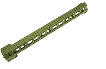 Image of Fortis Manufacturing REV II Free Float Rail System, M-LOK, AR-15, 15.3in, Odg Anodize, REV-II-15-ML-ODG