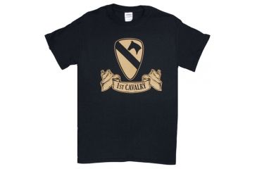 Image of Fox Outdoor Army One-Sided Imprinted T-Shirt, 1st Cavalry Ribbon / Black, Large, 63-961 L