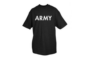Image of Fox Outdoor Army One-Sided Imprinted T-Shirt, Army / Black, Large, 64-612 L