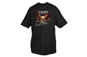 Image of Fox Outdoor Army One-Sided Imprinted T-Shirt, Army Eagle / Black, Large, 63-924 L