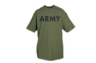 Image of Fox Outdoor Army One-Sided Imprinted T-Shirt, Army / Olive Drab, Small, 64-551 S