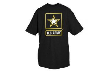 Image of Fox Outdoor Army One-Sided Imprinted T-Shirt, Army Star / Black, Large, 63-925 L