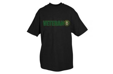 Image of Fox Outdoor Army One-Sided Imprinted T-Shirt, Army Veteran / Black, Large, 63-485 L
