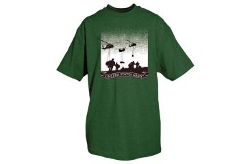 Image of Fox Outdoor Army One-Sided Imprinted T-Shirt, Unites States Army / Olive Drab, Large, 64-405 L