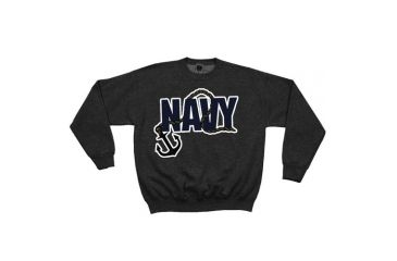 Image of Fox Outdoor Crewneck Sweatshirt, Navy Anchor - Black, 3XL, 64-6781 XXXL