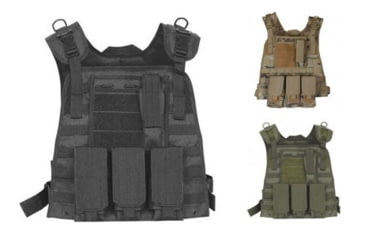 Image of Fox Outdoor Modular Plate Carrier Vest, Black, MultiCam, Olive Drab