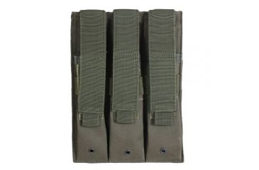 Image of Fox Outdoor Triple MP 5 Mag Pouch, Olive Drab, 57-6530