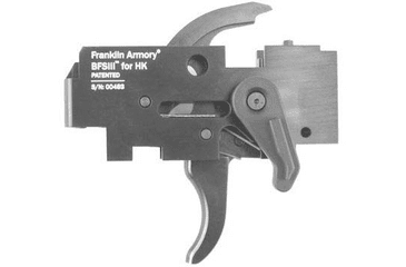 Image of Franklin Armory BFSIII HK-C1 Trigger, Binary Firing System for HK 91/93/MP5, Curved, Black, 05-50000-BLK