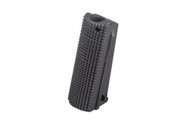 Image of Fusion Firearms 1911 Mainspring Housing Alloy Officer Checkered, Black, 1911-MSH-27-39