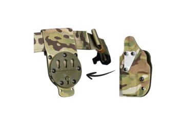 Image of G-Code GCA200 STATIC GRIP RTI Optimal Drop Cobra Buckle Pistol Platform, Multicam Green, GCA200-CB-GNMC