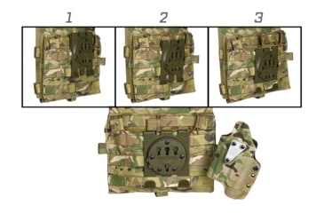 Image of G-Code GCA24 RTI 3 Row MOLLE CLAW Adapter, Ranger Green, GCA24-RG
