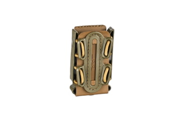 Image of G-Code Pistol Soft Shell Scorpion Mag Carrier w/ Cobra Paddle, Ambidextrious, OD Green Frame/Tan Shell, Short, SS-P2-COBRA-GNTN
