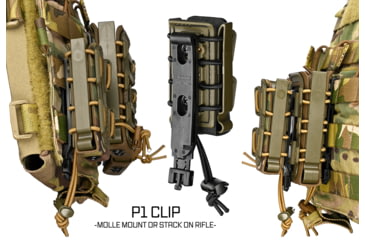 Image of G-Code Soft Shell Scorpion Pistol Magazine Carrier Pack of 2, Tall, P1/P2/P3 Molle and Belt Mounts, Ambidextrious, Tan On Tan, Tan Frame/Tan Shell, Tall, SS-P1-2PK-123-TNTN