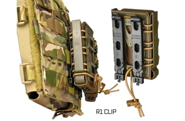 Image of G-Code Soft Shell Scorpion Magazine Carrier Pack of 2, Rifle, R1/R2/R3 Molle &amp; Belt Mounts, Ambidextrious, Green On Black, OD Green Frame/Black Shell, Rifle, SS-R1-2PK-123-GNBK