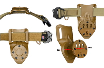 Image of G-Code RTI DUTY Mount Belt Slide, 2.25in Belts, Black, GCA30-225-BK